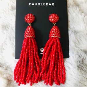 🆕 NWT Red Tassel Earrings